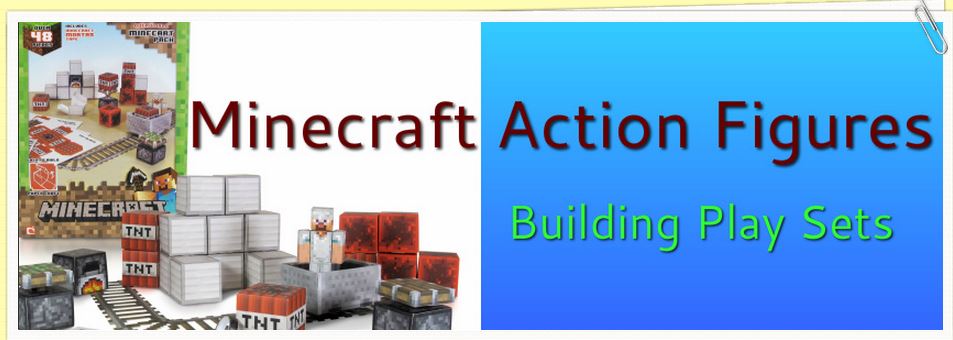 minecraft action figures building play sets